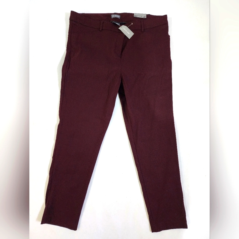 Woman's Van Heusen Pants Burgundy size 16, NWT